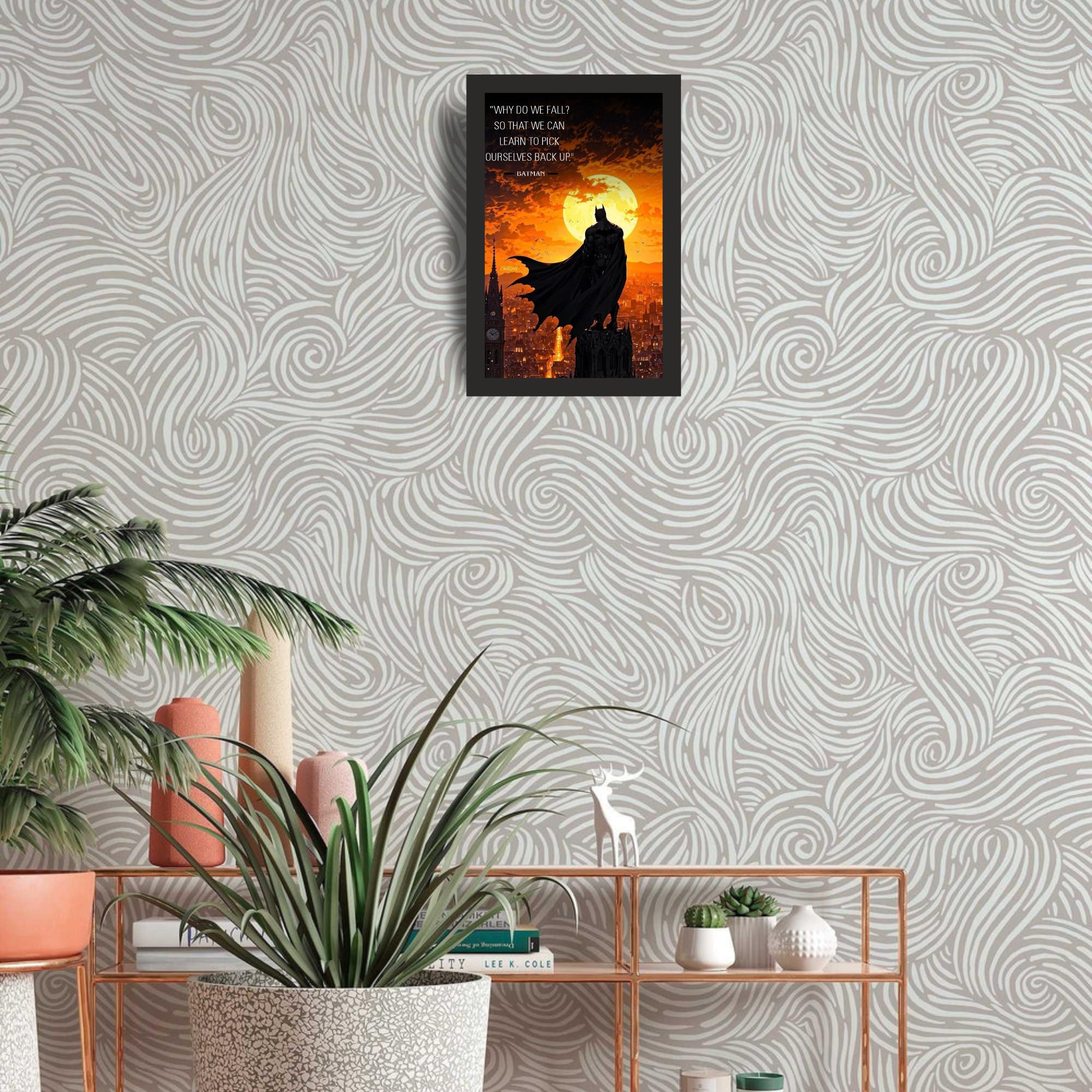 Why Do We Fall Comeback Quote Wall Art