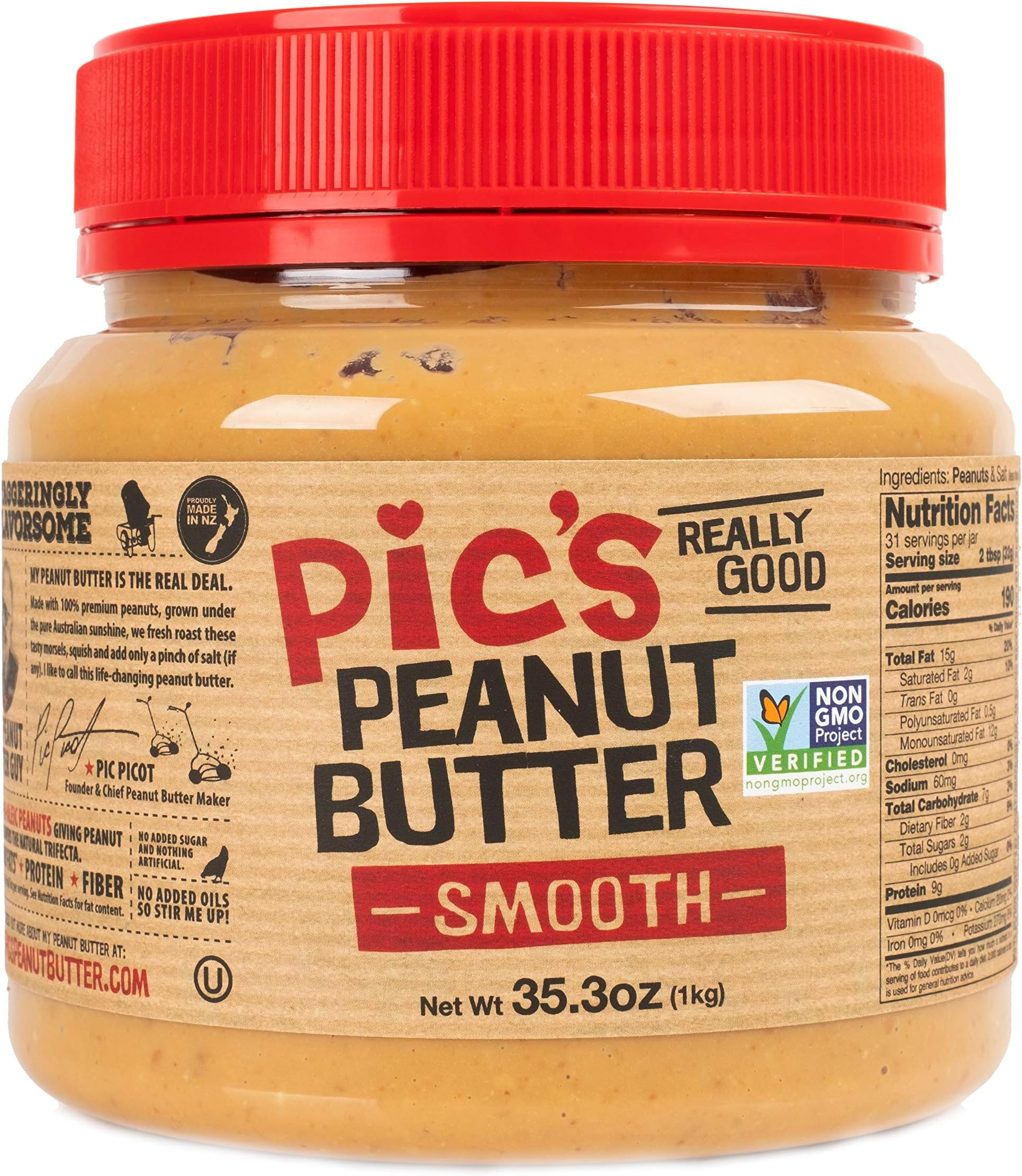 Pic's Smooth Peanut Butter (35.3oz)