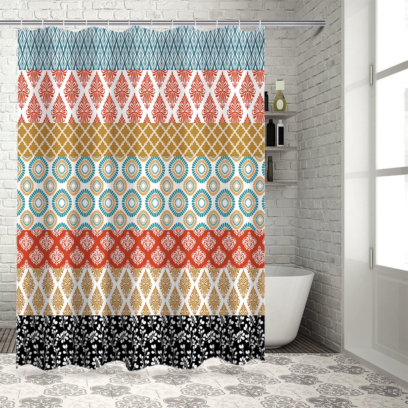 カラフルハート♡ビンテージカーテン ビンテージシーツ ヴィンテージ