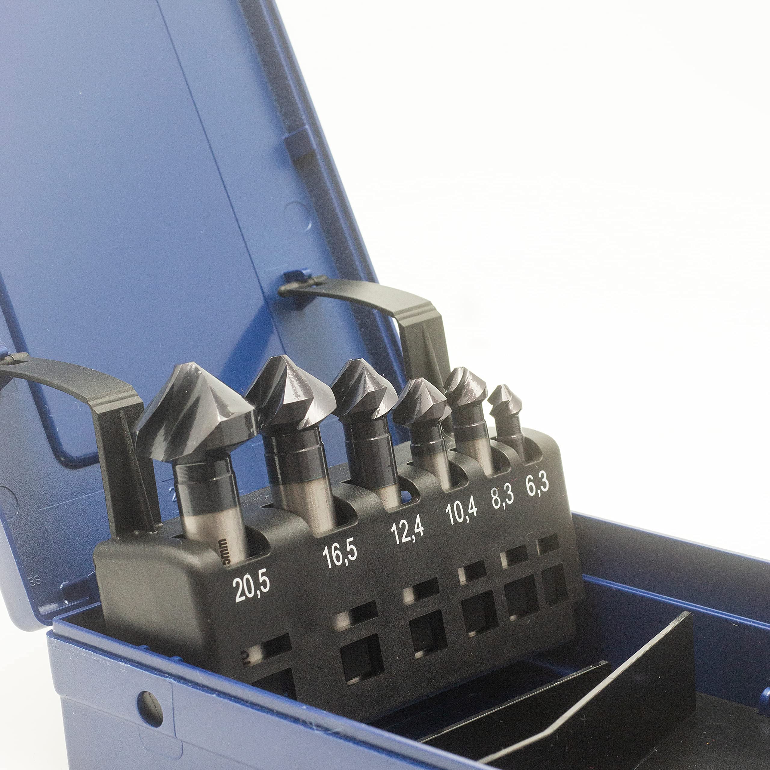 Set Di 6 Svasatori Conici In HSS, Per Legno E Metallo Diametri Da 6 3 A - Foto 6