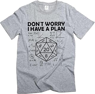 Men's Funny Don't Worry I Have a Plan T-Shirt Nerd Geek Math School tee Shirt