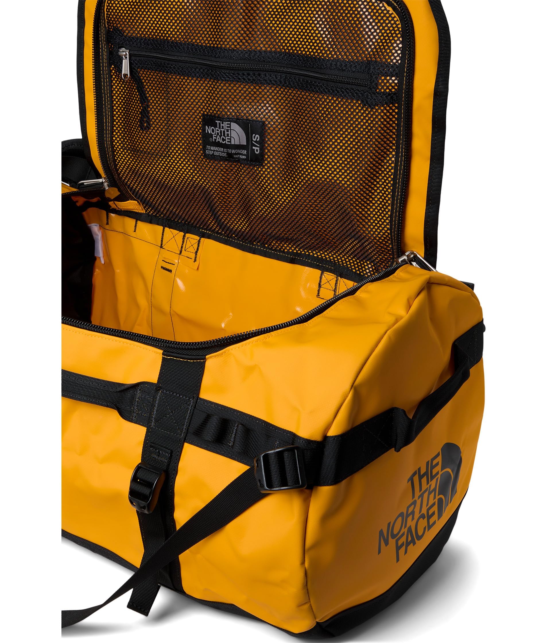 THE NORTH FACE Unisex Base Camp 50L Duffel, Summit Gold/TNF Black/N, S