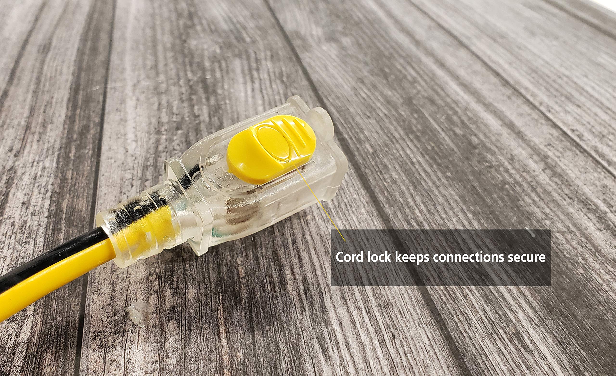 Stanley 36108 - Cable alargador resistente, color amarillo y negro