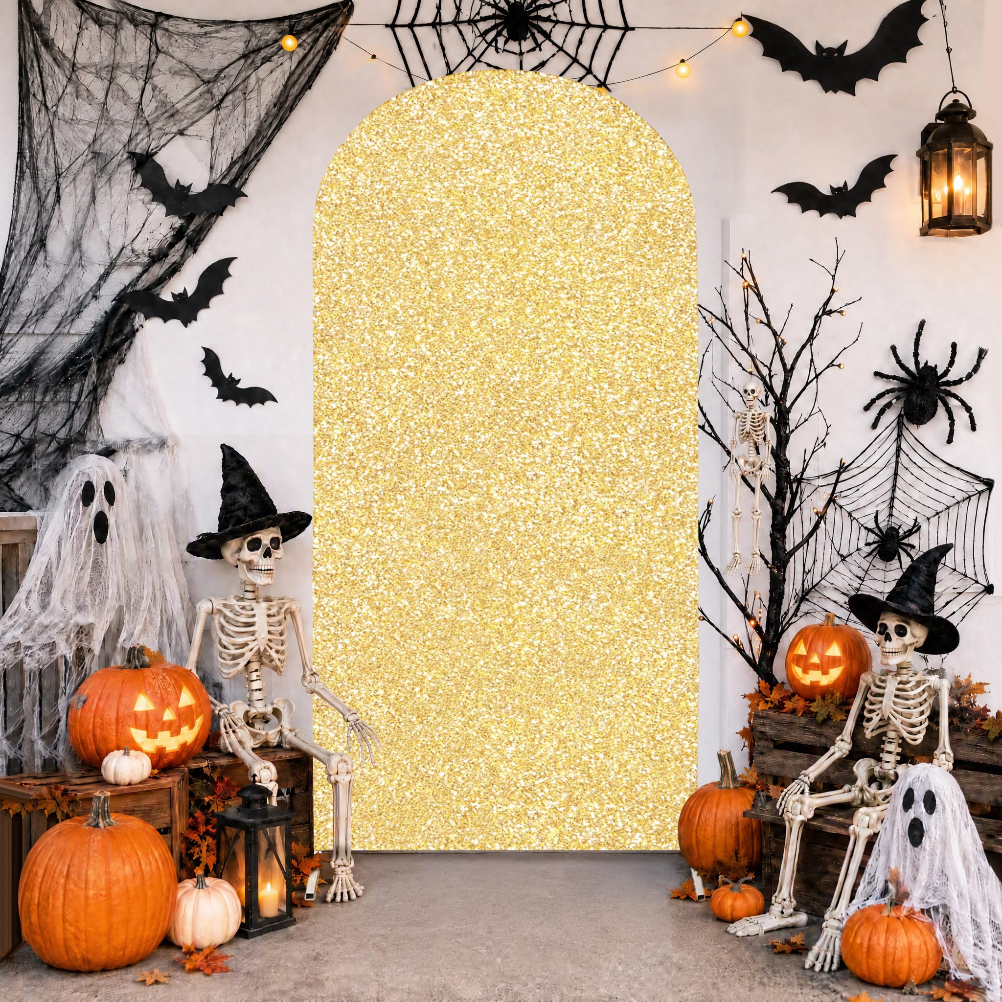 Sequin Arch Cover 7.2Ft Gold Arch Backdrop Cover