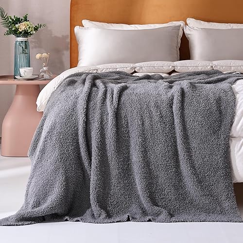 Miniatura 3 de Manta a cuadros súper suave, acogedora y cálida manta de forro polar para sofá y sofá, manta reversible de lujo esponjosa de punto a cuadros en