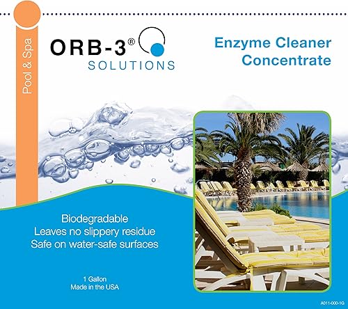 Miniatura 9 de Orb-3 A011-000-1Q - Limpiador enzimático concentrado para piscinas, 1 cuarto de galón