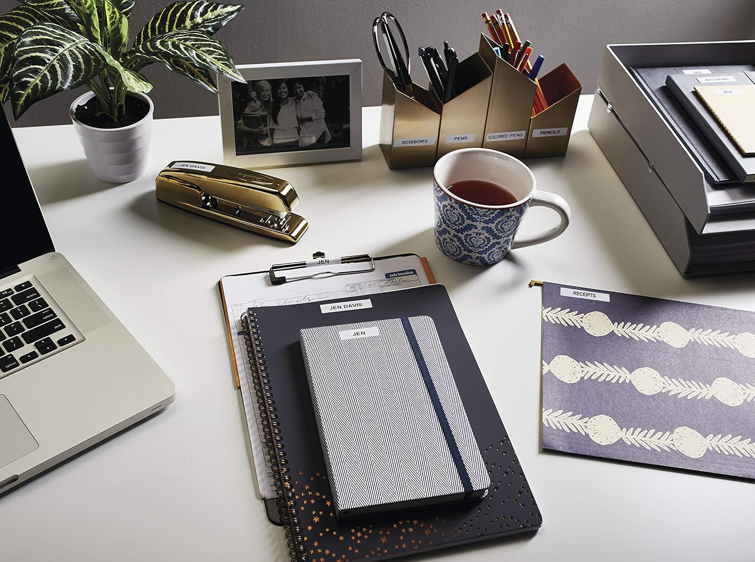 DYMO Authentic LT Plastic Labeling Tape for LetraTag Label Makers, 1/2" (12mm), Black Print On White Tape, 6-Pack: Office Products