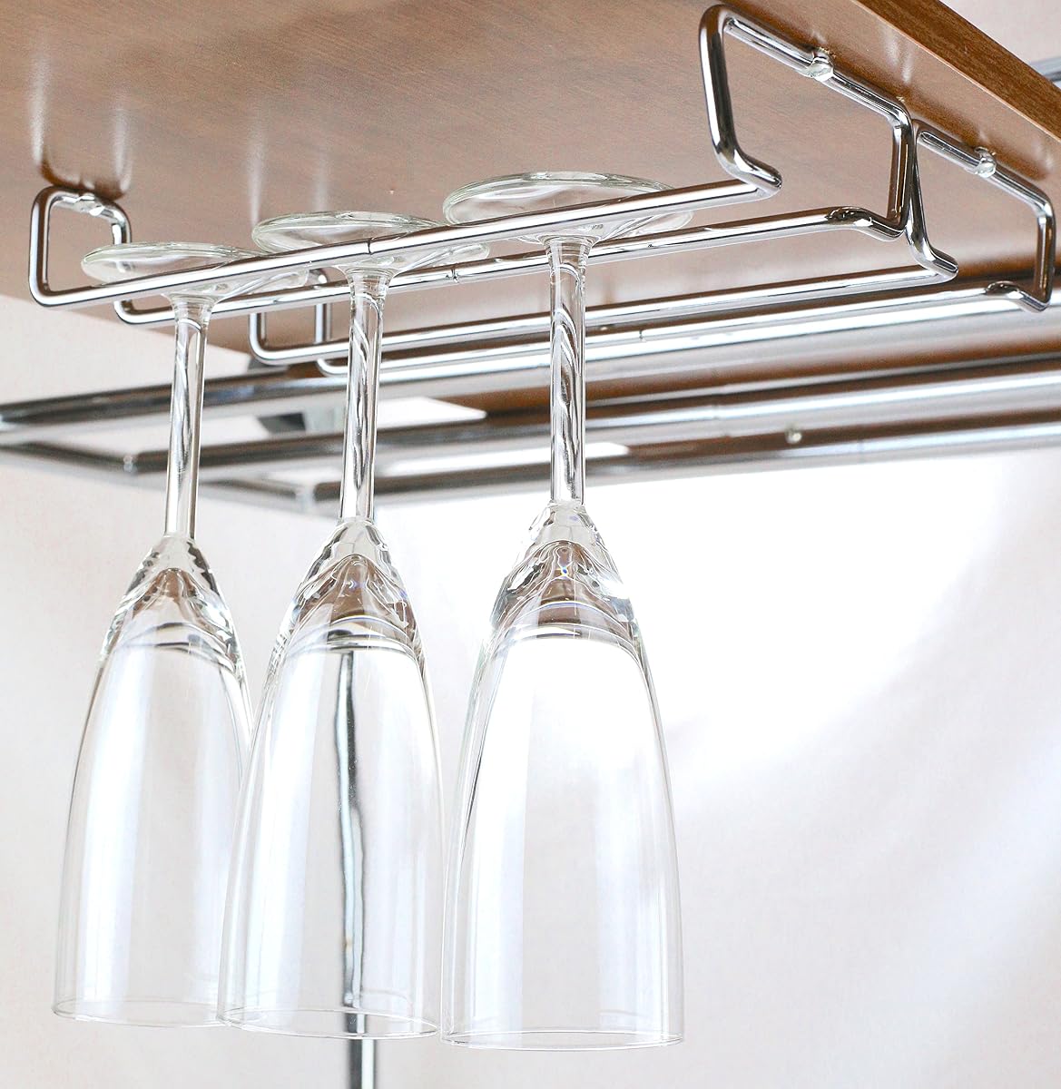 Deco Brothers 2PK Single Rail Wine Glass Stemware Rack