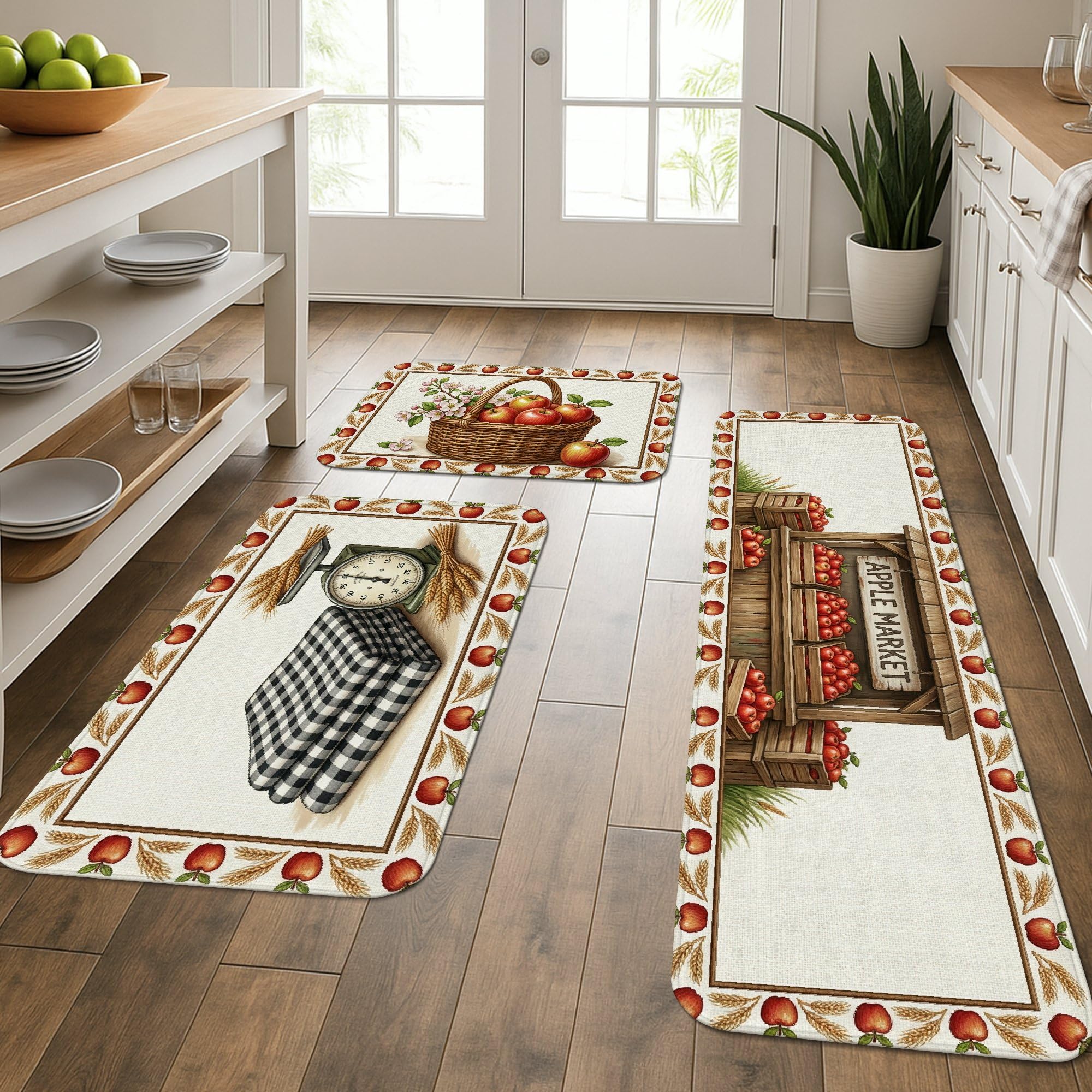 Tapis de sol rembourré lavable Harvest Lady confort absolu devant l'évier