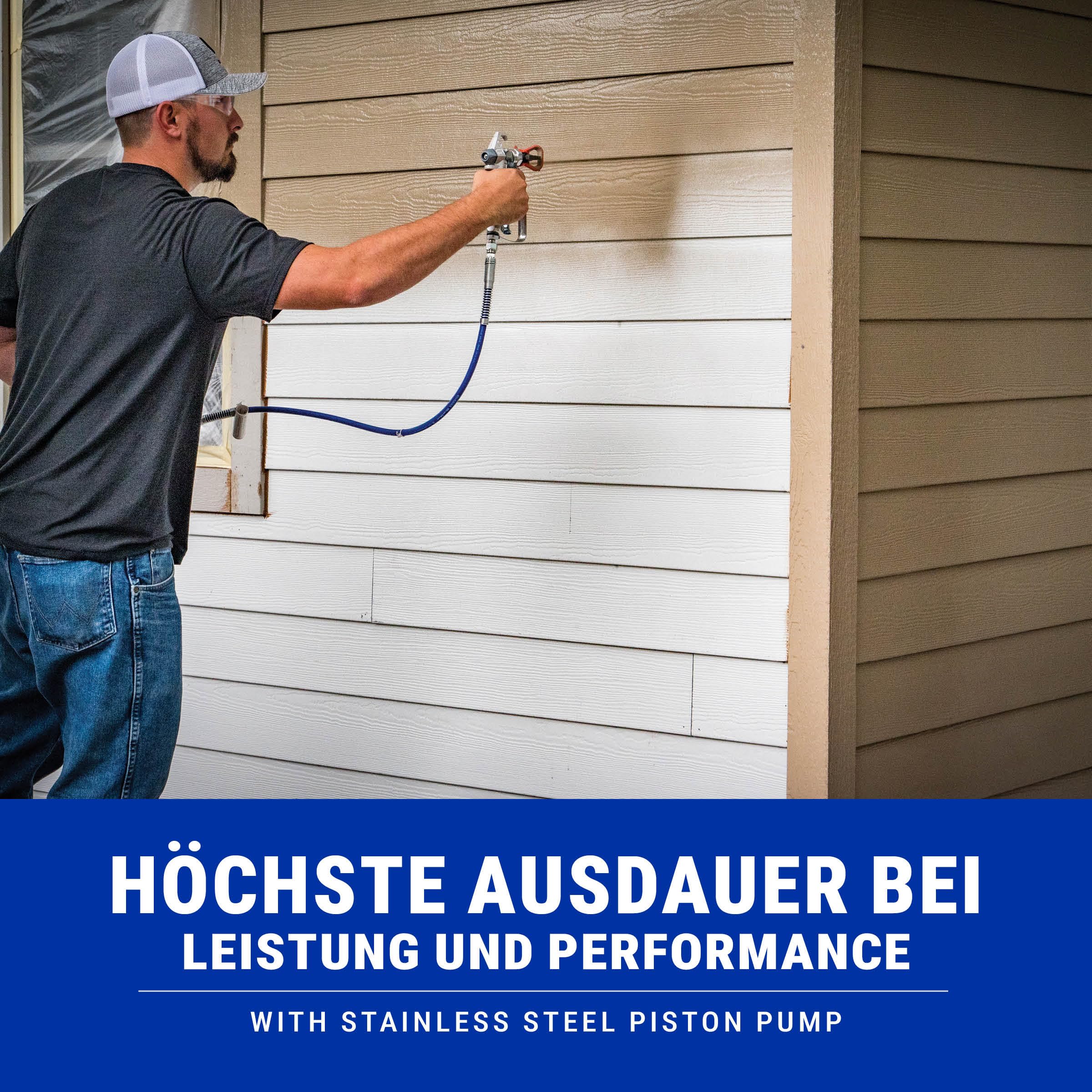 Graco Magnum A20 Plus Airless Farbsprühsystem 17C243 – Profi Farbspritzgerät für Wandfarben, Latexfarben, Lacke & Lasuren – Sprüht direkt aus dem Farbeimer – 207 Bar – Für Innen- & Außenprojekte