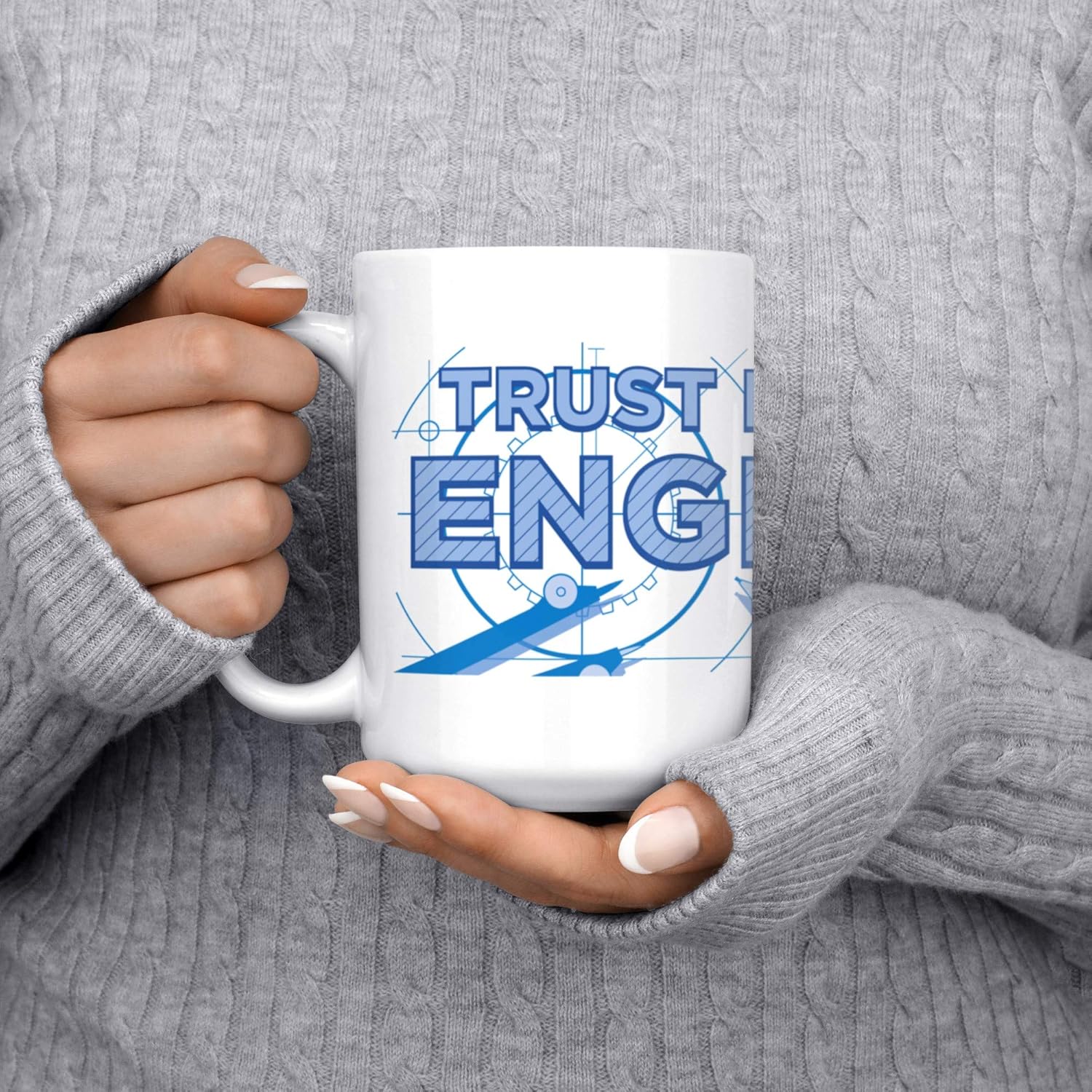 Super Cheap 🛒 Trust Me, I'm An Engineer - Engineering Gift - Large 15 oz Wraparound Coffee Tea Mug