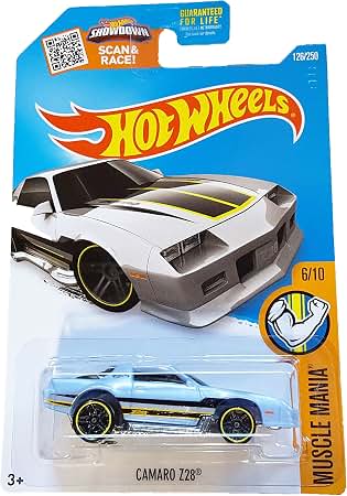 Amazon.com: Hot Wheels 1:64 Scale Camaro Z28 #1078 - Blue, Kid, Child