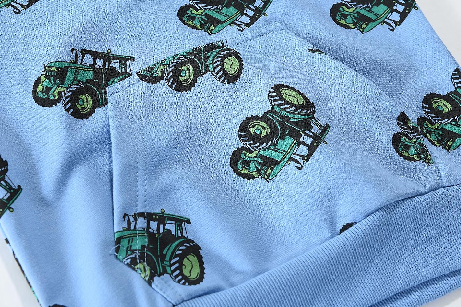 DDSOL Toddler Boy Hoodie Sweatshirt Tractor Dinosaur Long Sleeve Pullover Tops Fall Shirt