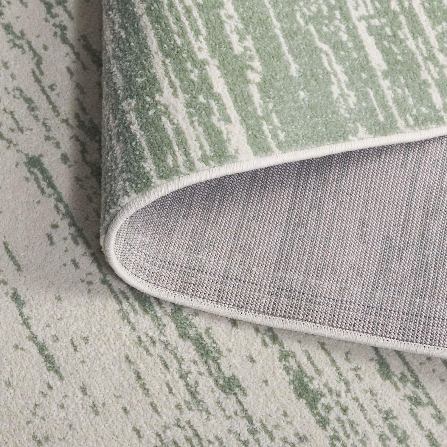 SAFAVIEH Adirondack Collection Runner Rug - 2'6" x 6' Runner, Sage & Ivory, Modern Ombre Design, Non Shedding & Easy to Clean, Ideal for Hallway, Foyer, Kitchen, Entryway, Bedroom (ADR113X)