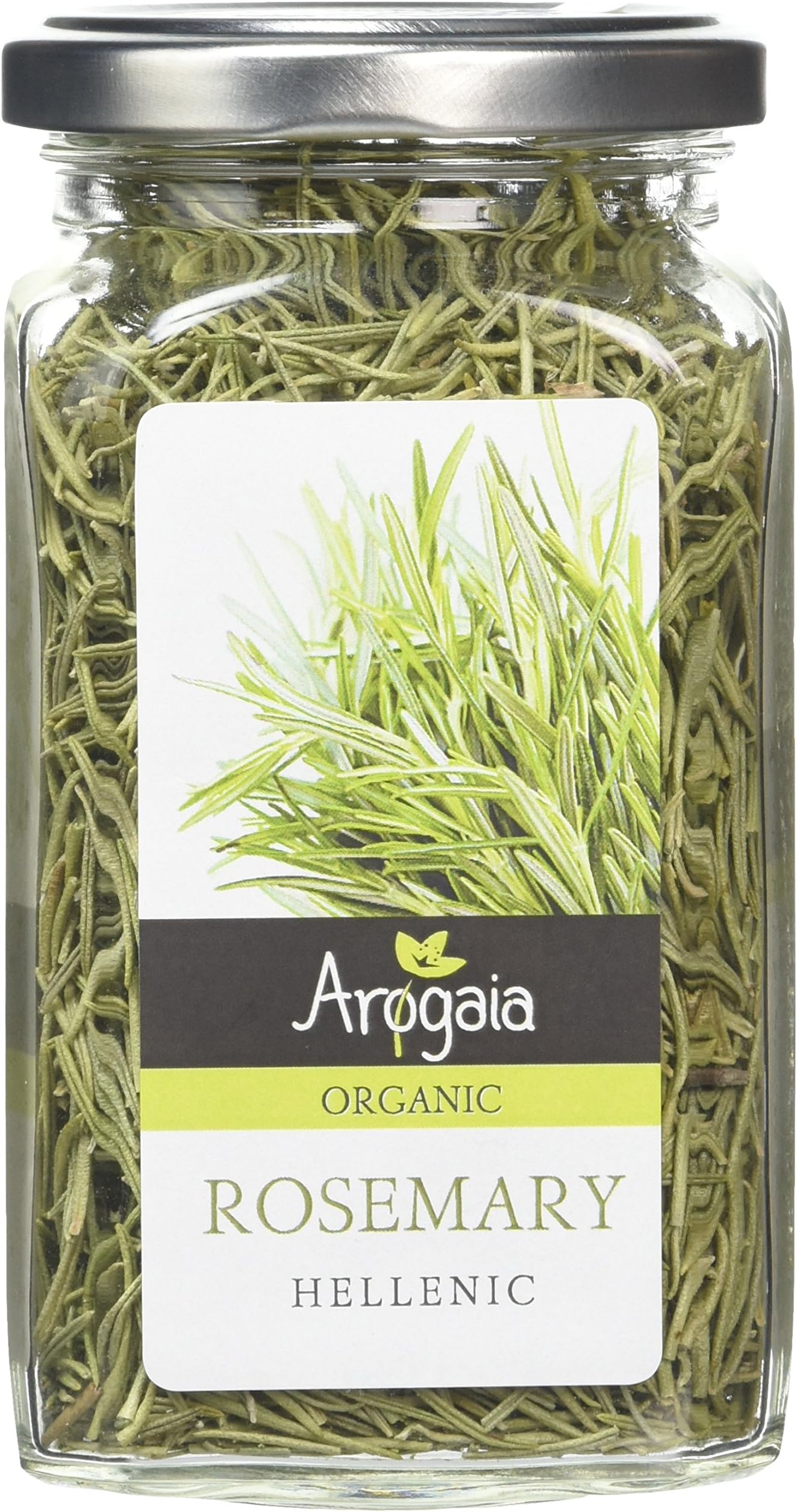 Arogaia Greek Organic Rosemary, Pack of 2 x 50g (Total: 100g)