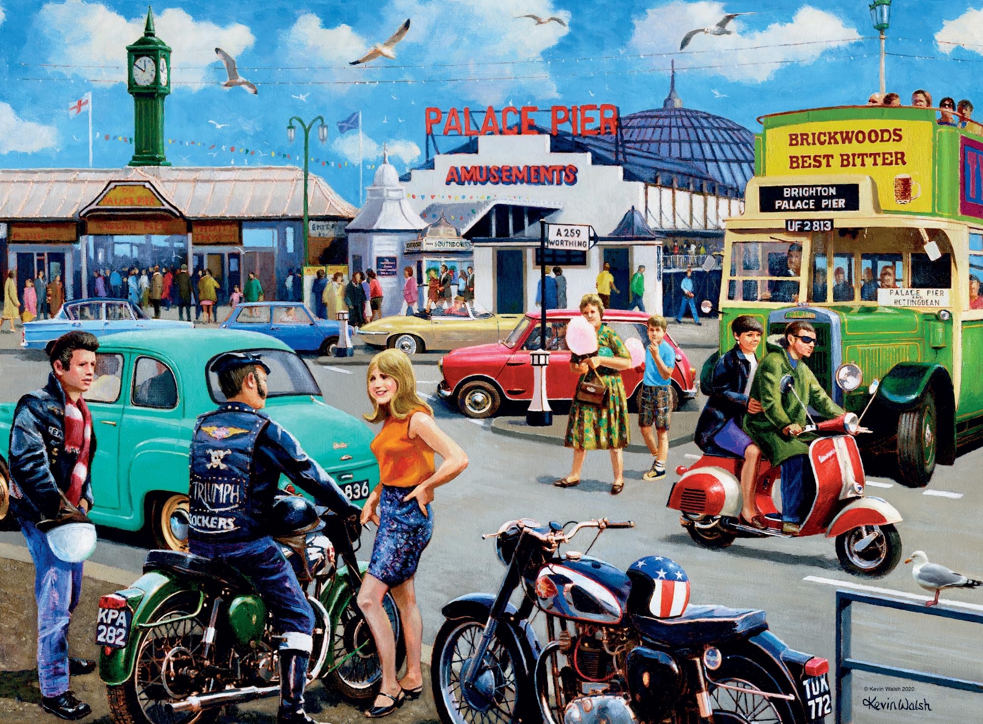 Ravensburger Happy Days Collection No.2 Days Out 4x 500 Piece Jigsaw Puzzle for Adults and Kids Age 10 Years and Up