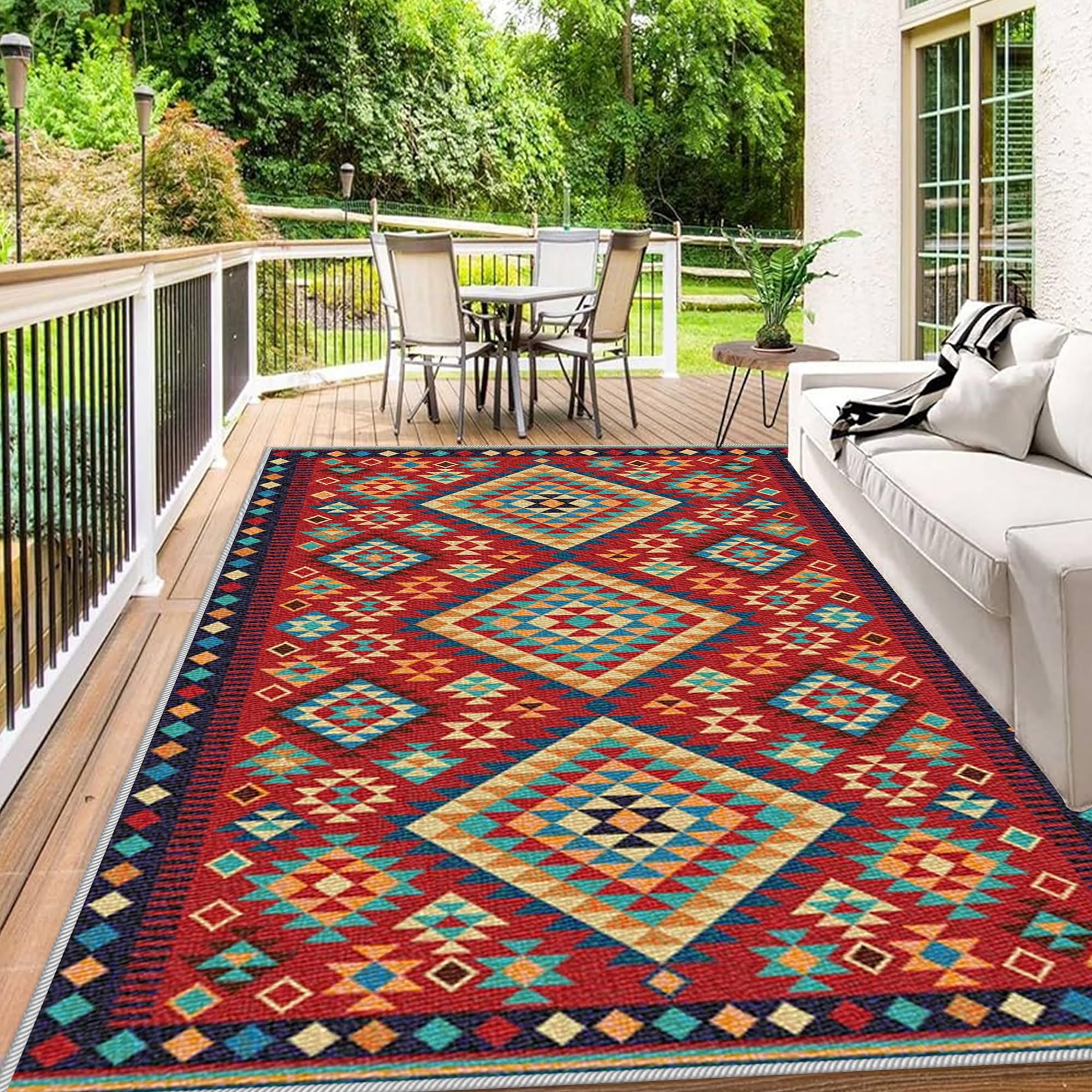 Tapis antidérapant pour le salon lavable en machine et ultra stable 90x140 cm