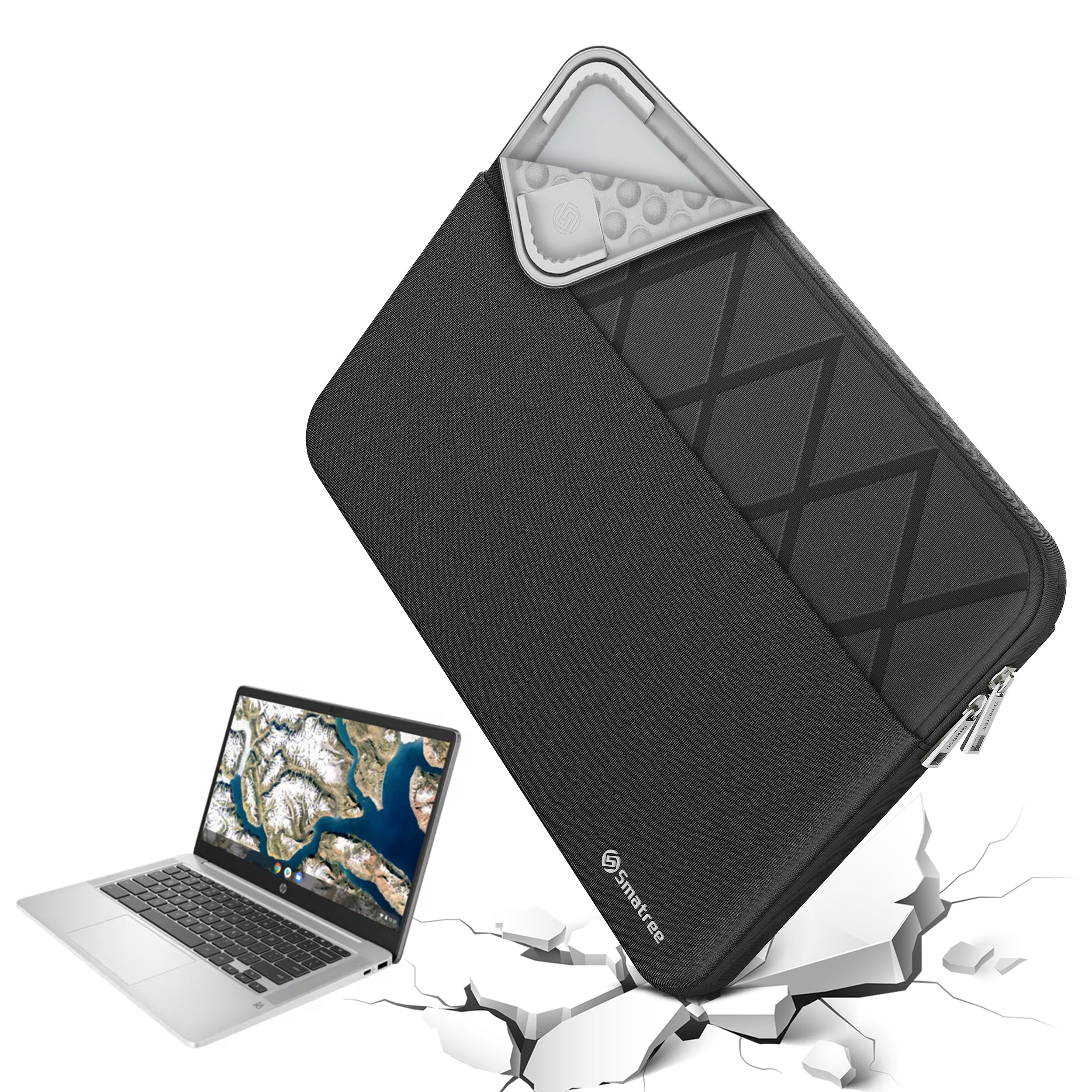 Smatree portatile custodia per 13,3 pollici HP EliteBook 630 G10/G9 Notebook PC,custodia con Accessory tasca,cerniera YKK,design antiurto brevettato(E454)