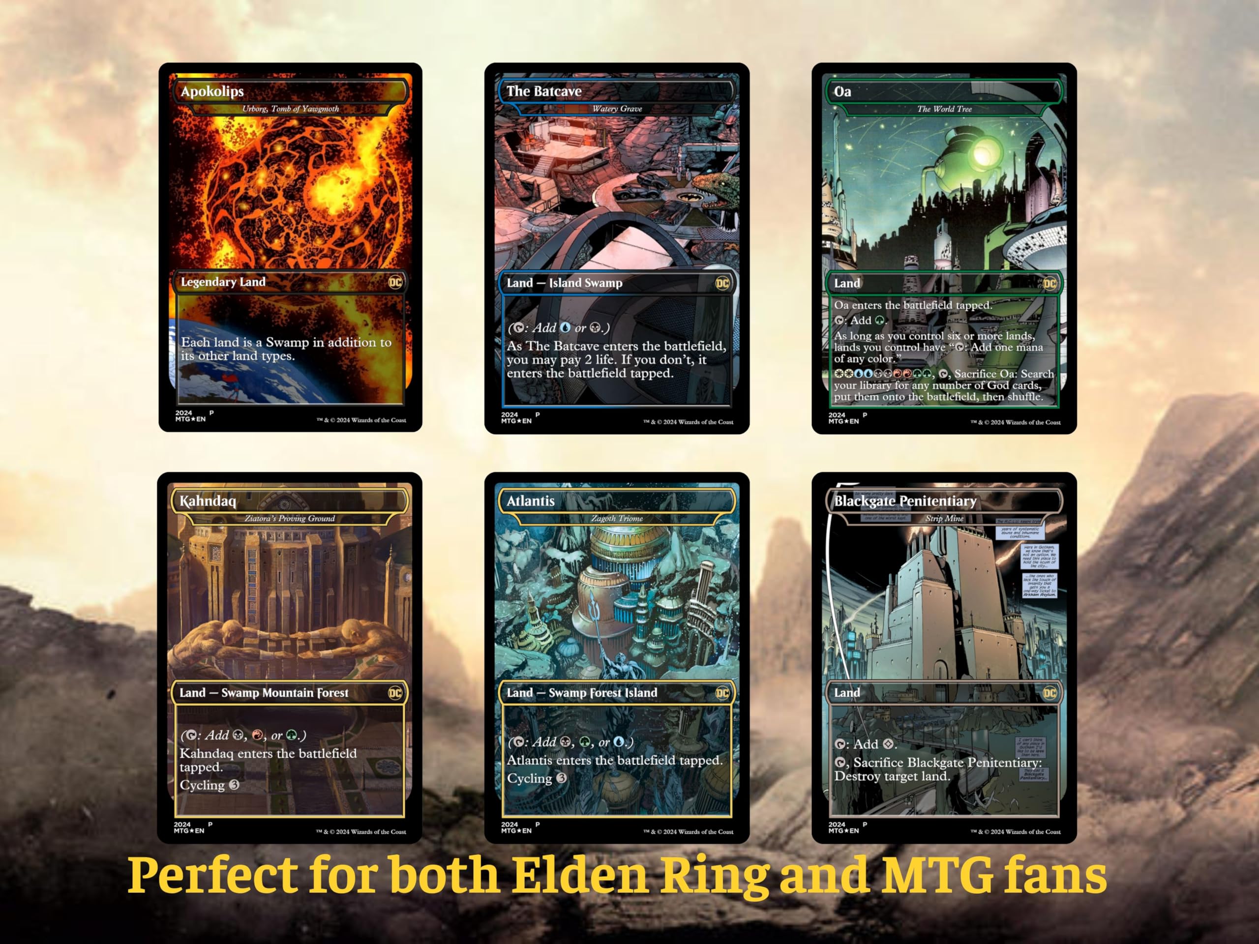 DC MTG Commander Deck – DC Heroes Edition – 100 Proxy Full Art Cards (Card Only) : Toys & Games
