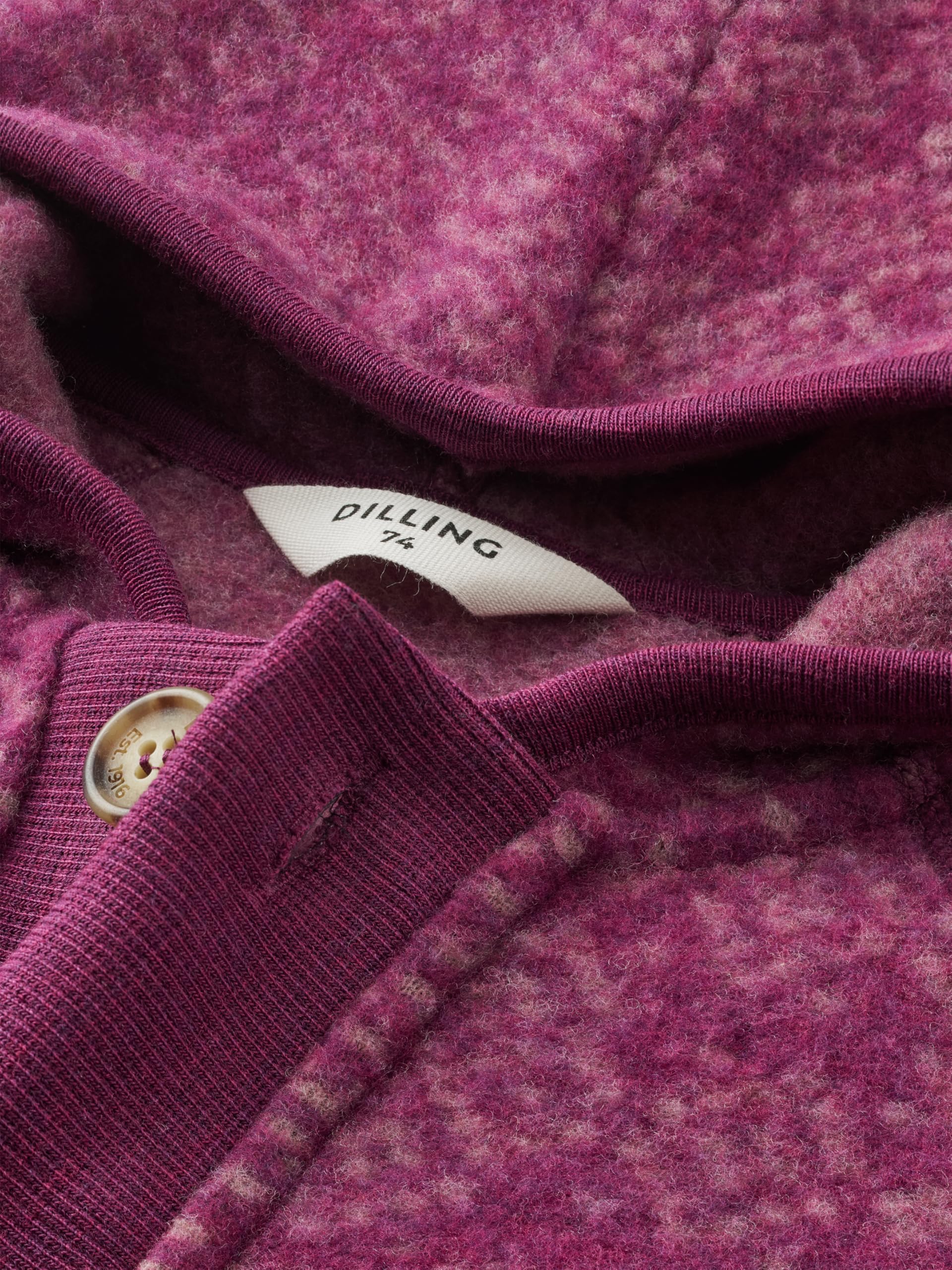 DILLING Baby Jacke aus Merino Wollfleece