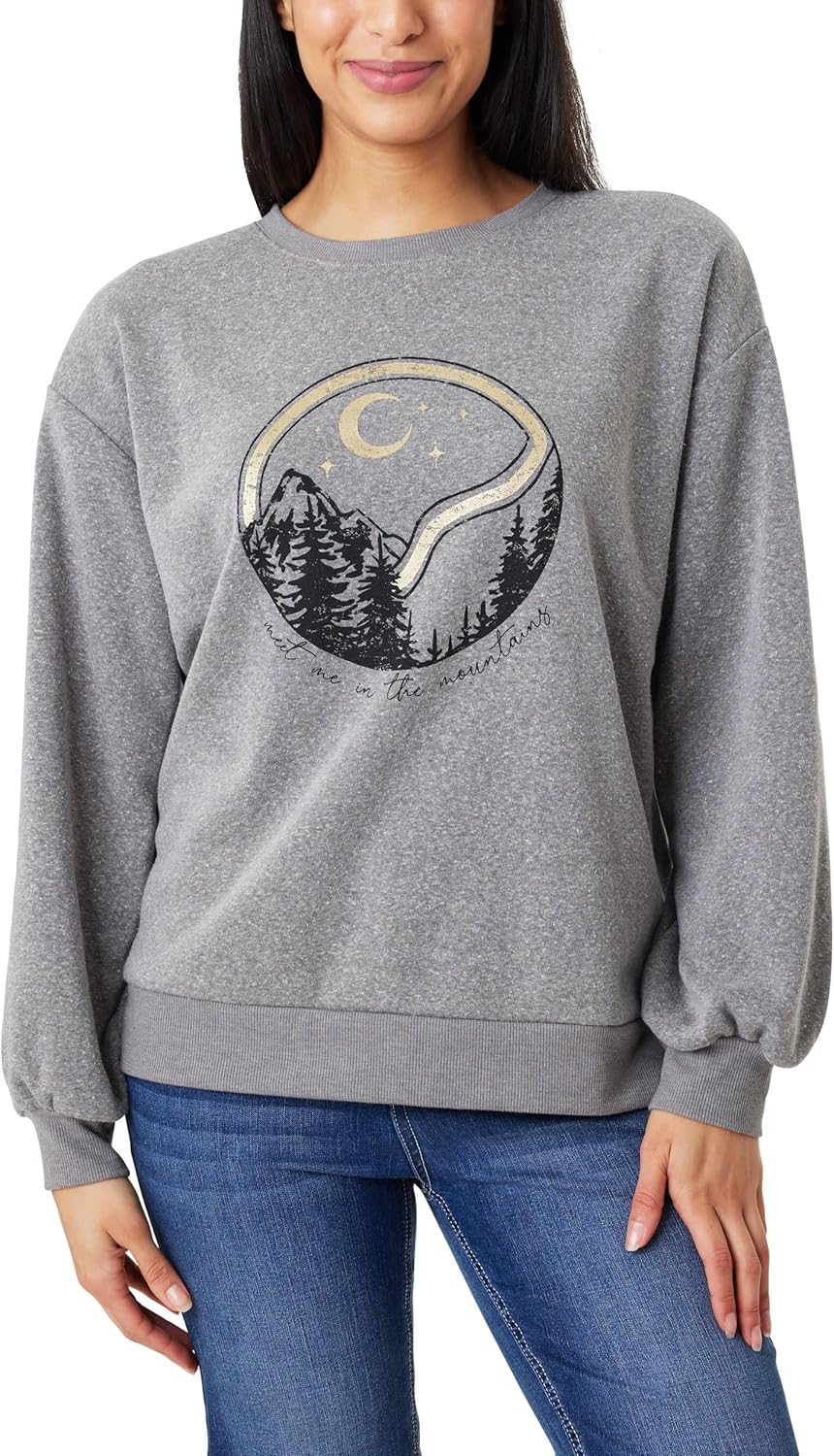 Angels Forever Young Women's Millie Classic Graphic Fleece Pullover (Available in Plus Size)