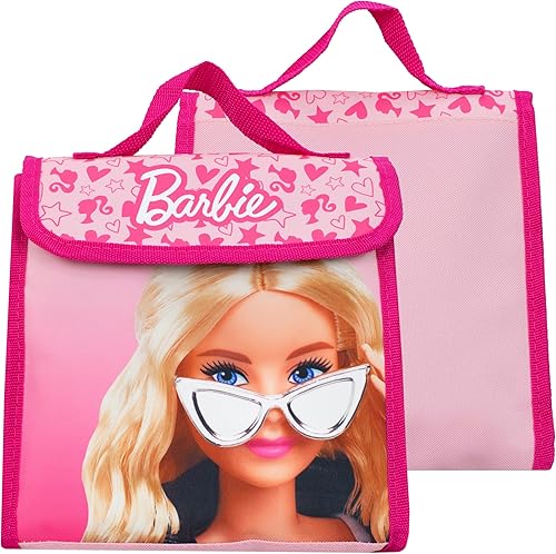 Miniatura 8 de Barbie Juego de mochila de 4 piezas Juego de mochila escolar para niñas Mochila para niñas, bolsa de almuerzo, botella de agua y estuche para