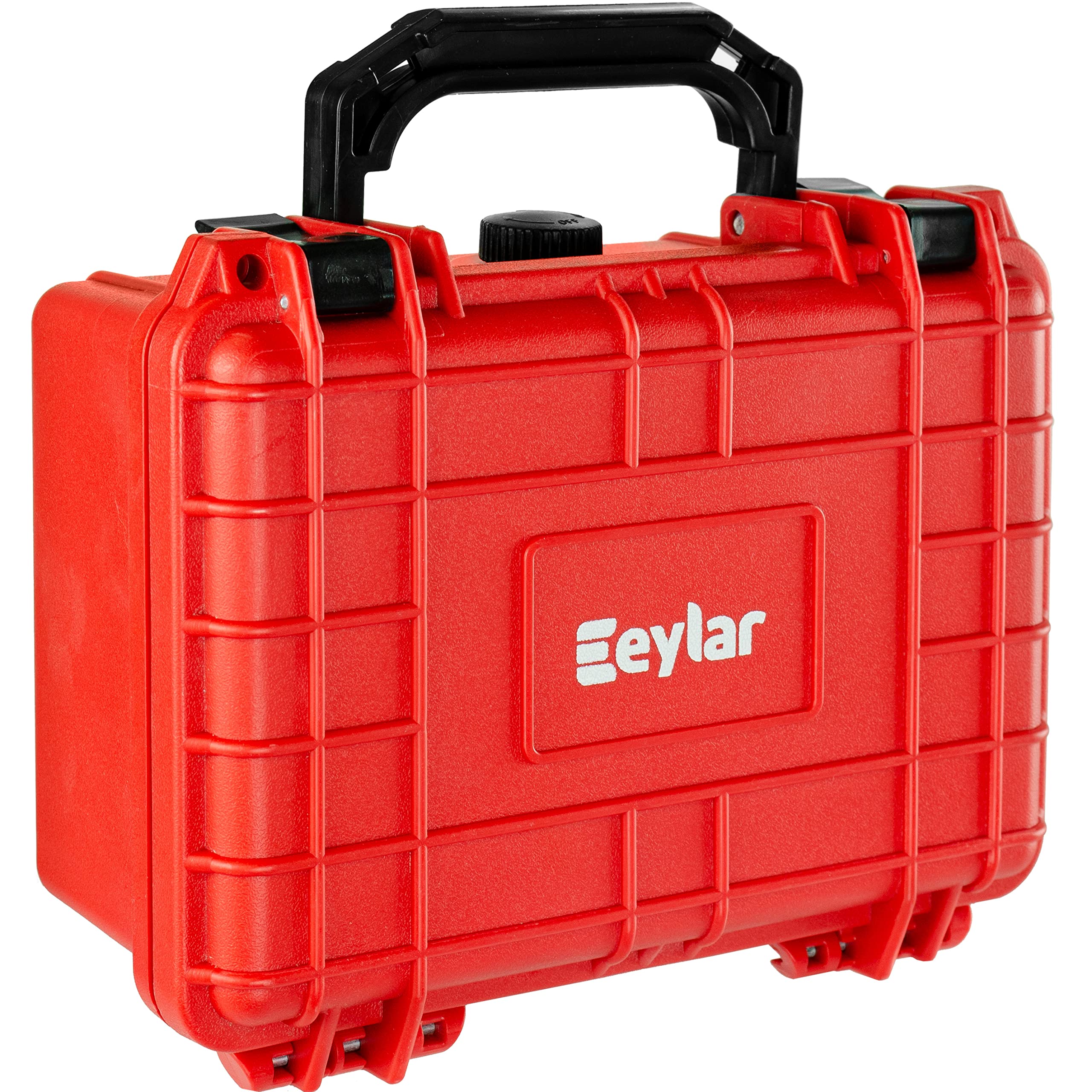 Eylar Protective Hard Case Water & Shock Proof w/Foam TSA Approved 8.12 inch 6.56 inch 3.56 inch (Red)