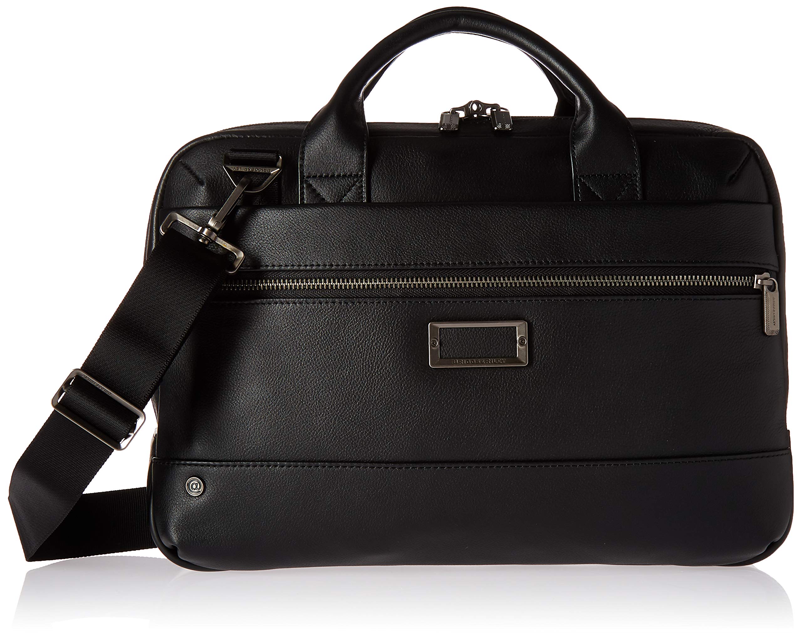 Briggs & Riley Leather Slim Brief Briefcase