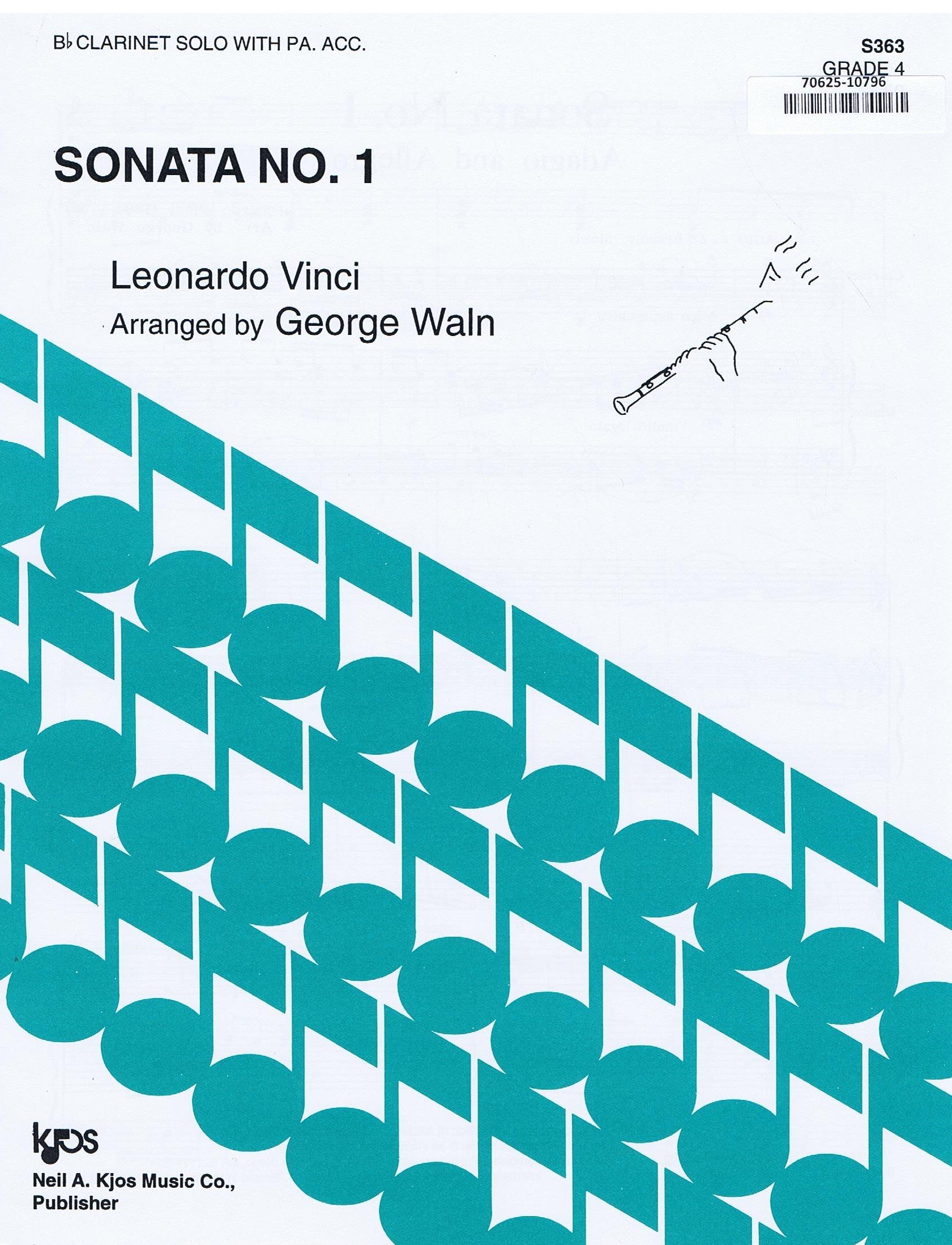 Sonata No.1 Vinci George Waln B Clarinet