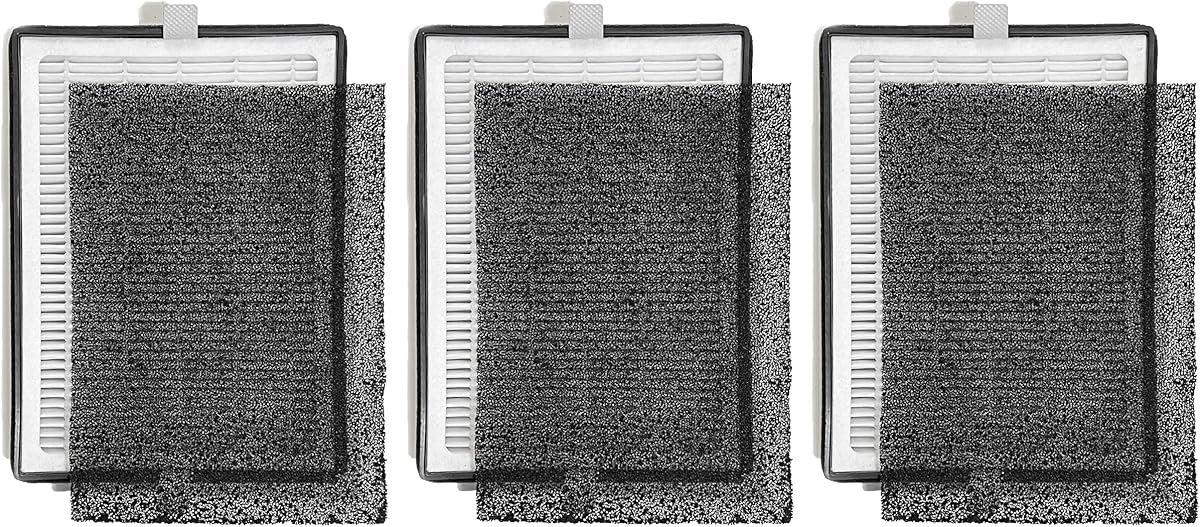 Nispira True HEPA Activated Carbon Pre Filter Replacement Compatible with LEVOIT LV-H126 Air Purifier. Compared to Part LV-H126-RF, 3 Packs