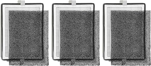 Nispira Repuesto de prefiltro de carbón activado HEPA verdadero compatible con el purificador de aire LEVOIT LV-H126. En comparación con la parte