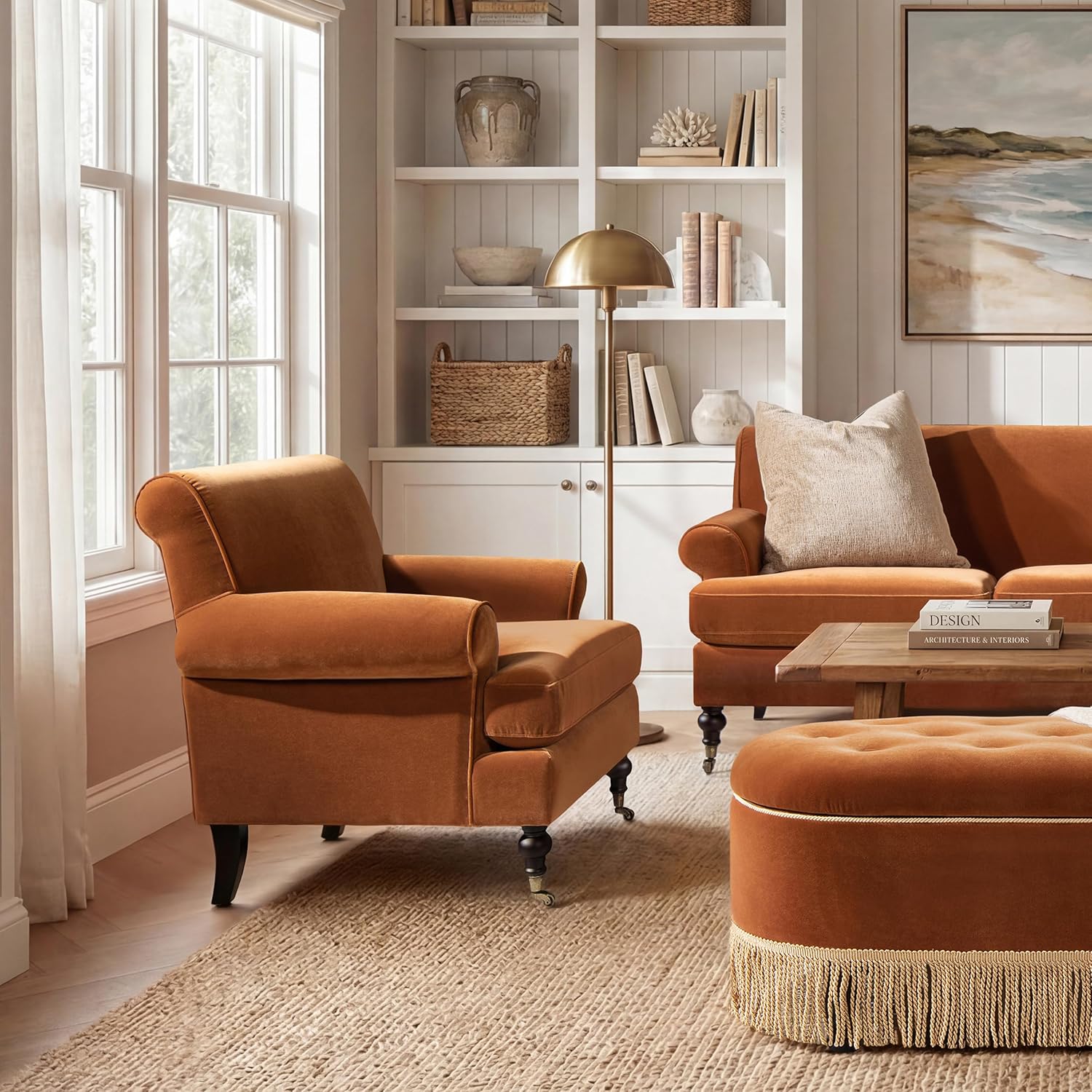 Jennifer Taylor Home Alana Lawson Large Comfortable Living Room Accent Chair