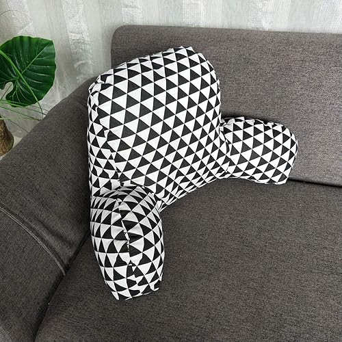 Miniatura 3 de Almohada de lectura estampada bohemia con brazos de apoyo, almohadas suaves para descansar en la cama, cojín de apoyo para la espalda para niños que
