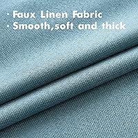 Vista 5 de MIULEE Cortinas con textura de lino de 84 pulgadas de largo, paneles de cortina opacas para dormitorio/sala de estar, cortinas con aislamiento