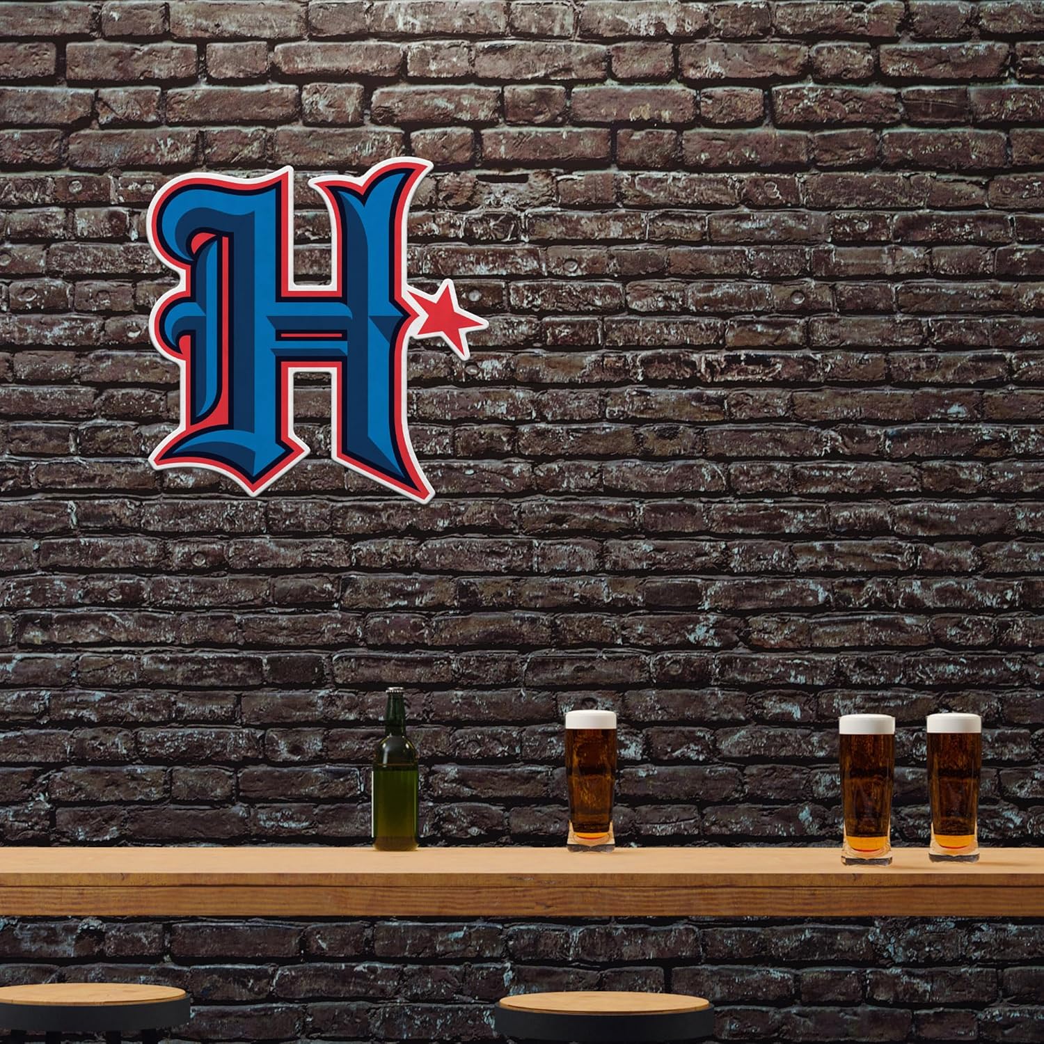 Rico Industries NFL Football Houston Texans Alternate Logo Shape Cut Pennant - Home and Living Room Décor - Soft Felt EZ to Hang - Image 2