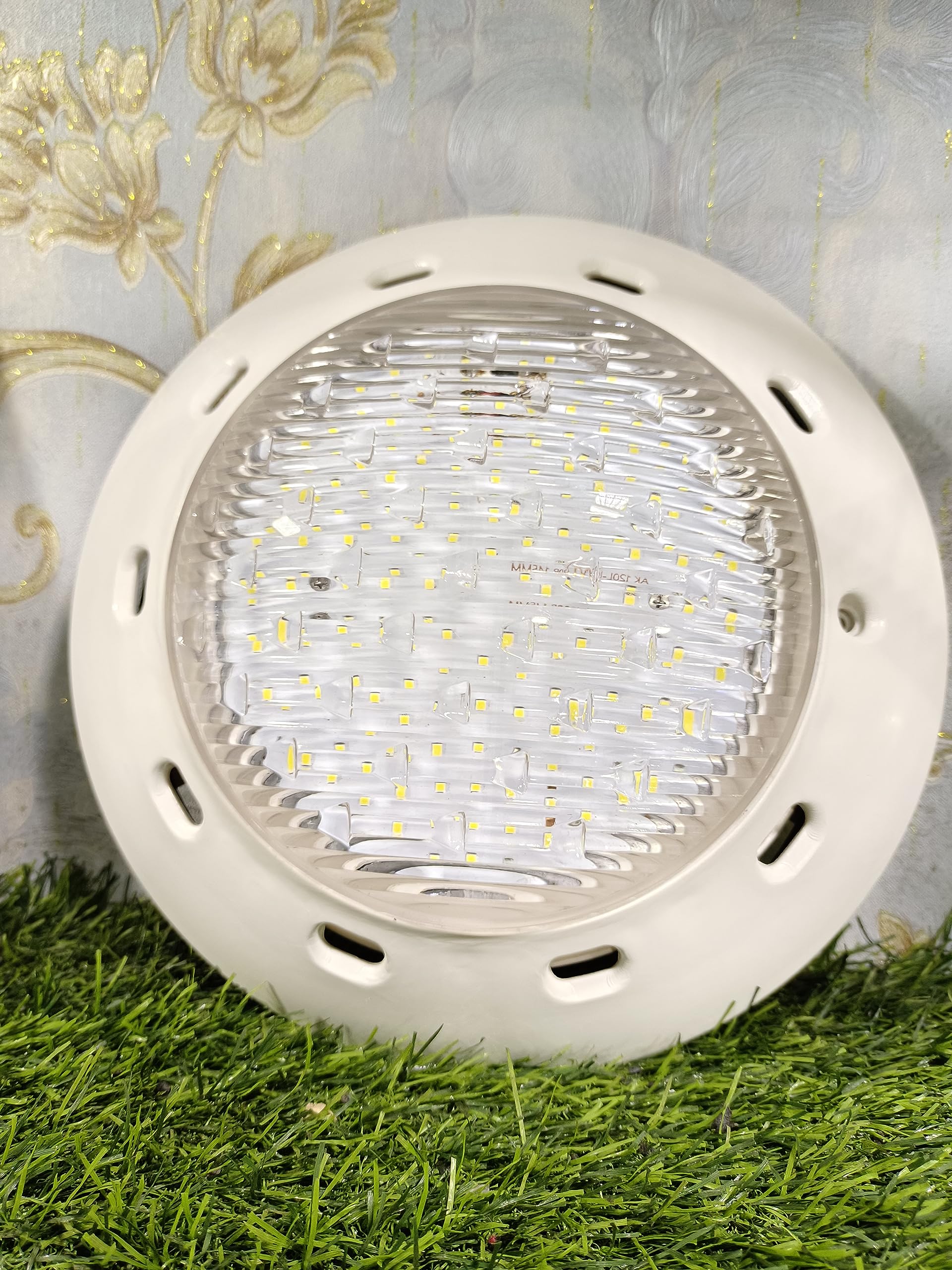 HUMA Fountains and Pools 10" Dia 36 WATT ABS Body Underwater Waterproof Wall Mounted Swimming Pool Light (HF016 A) (Cool White)