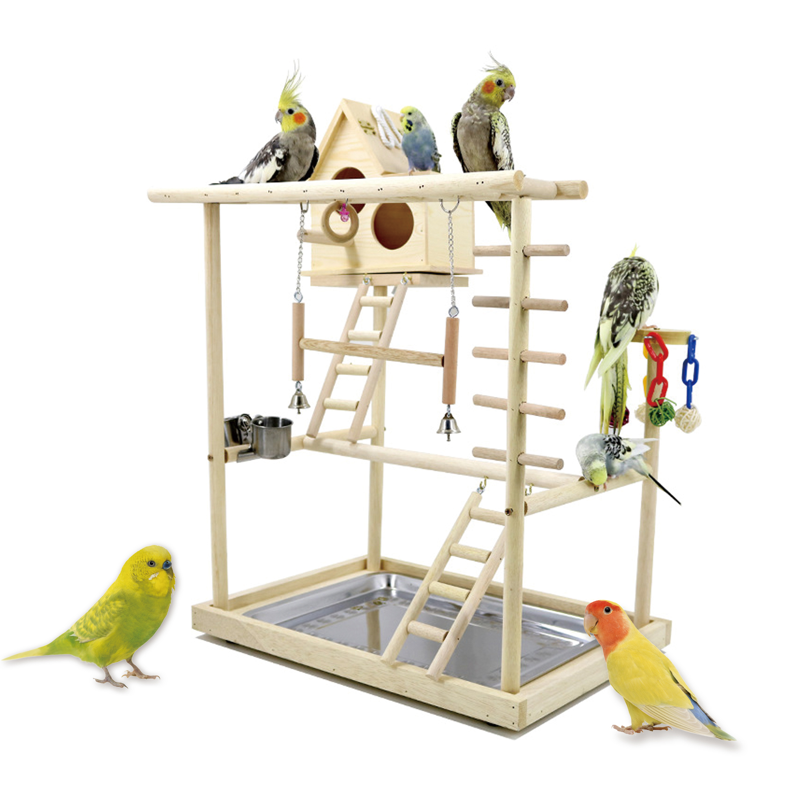 Parrot Playstand And Perches Reference: Watch Parrots Perches Playground Bird Play Stand Playgym Playstand On