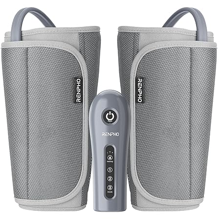 RENPHO Leg Massager for Circulation, Calf Thigh Massager with 3 Modes 3 Intensities, for RLS and Edema, Foot Relaxation and Pain Relief, Gifts Mom Dad