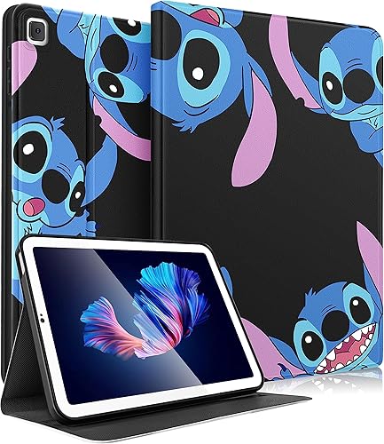 Trendy Fan Funda para Galaxy Tab A7 Lite de 8.7 pulgadas 2021 para niños, niñas, adolescentes y mujeres, tableta, lindo personaje de dibujos