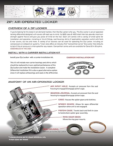 Miniatura 3 de Yukon Gear & Axle YZLD30-4-27 Zip Locker para Dana 30 27-Spline