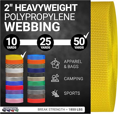 Vista 18 de Strapworks Correas de polipropileno pesado: correas de polietileno resistentes para reparación de equipos de bricolaje al aire libre Negro