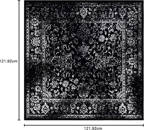 Miniatura 641 de Safavieh colección Adirondack - Alfombra de área, 6 x 9 pies, gris y azul, diseño oriental desgastado, no desprende pelusa, fácil cuidado, ideal