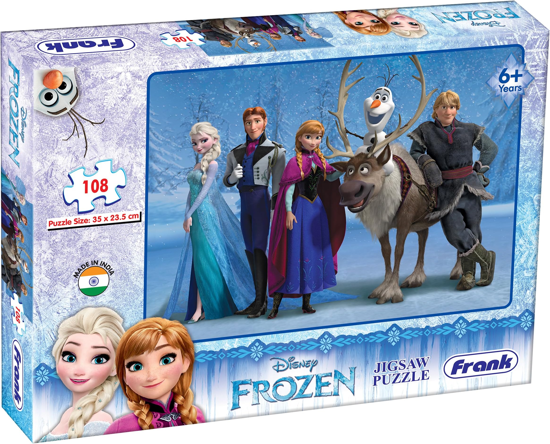 Buy Frank Disney Frozen Jigsaw Puzzle (108 Pieces) for Kids Above 6 ...
