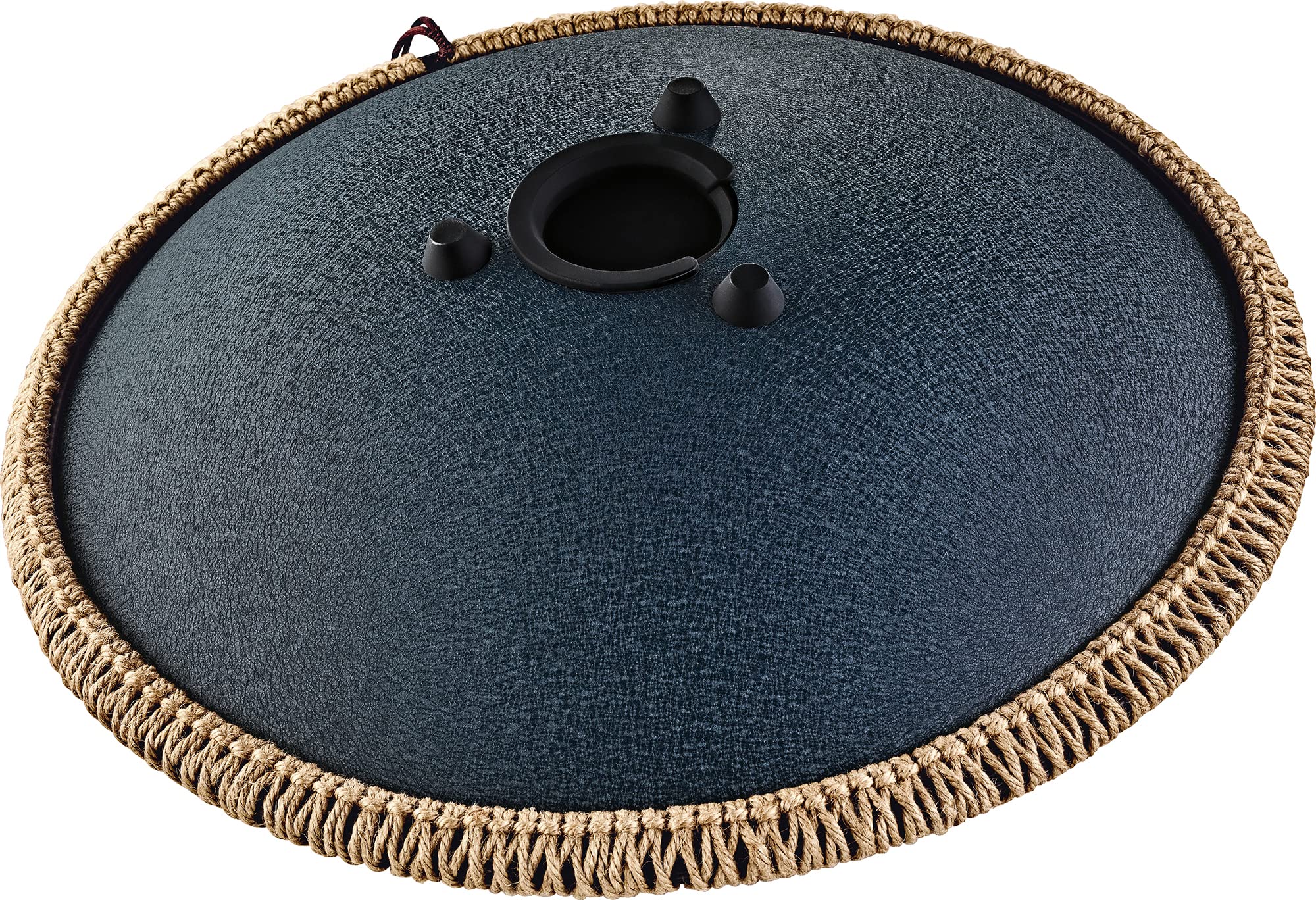 Sonic Energy Steel Tongue Drum – Octave Tank Drum 16 pouces en Ré Amara – pour la méditation, le yoga, la percussion - navy blue avec gravure - inclus mailloches et sac (OSTD2NBE)
