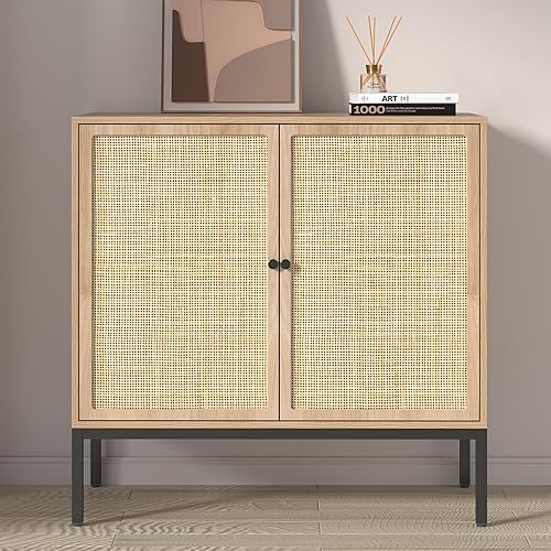 Yechen Rattan Buffet Sideboard Cabinet