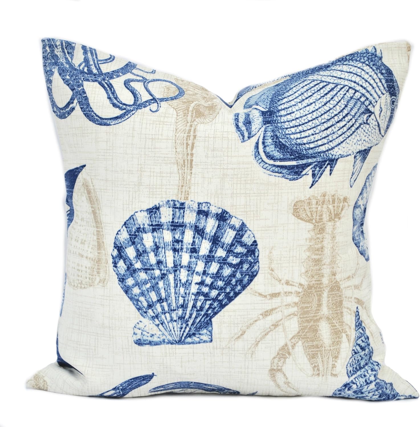 One Indoor/Outdoor Nautical Pillow Cover, 20x20, Cushion, Decorative Throw Pillow, Decorative Pillow, Accent Pillow, Pillow case