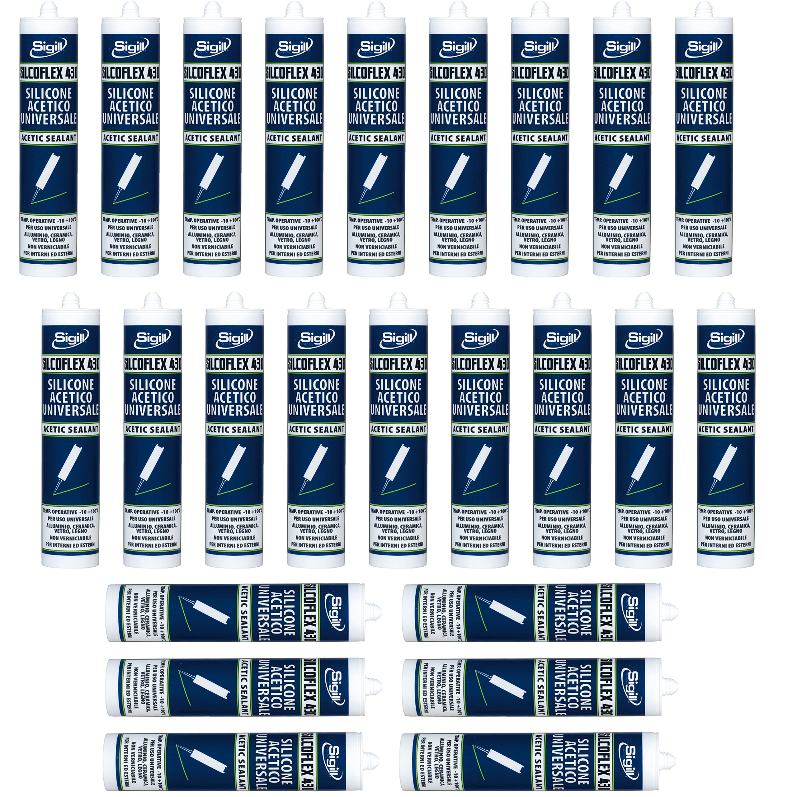 SILICONE TRASPARENTE UNIVERSALE ml.280 CONF. 24 PZ sigill