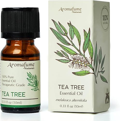 AROMAFUME Aceite esencial de árbol de té, aceites esenciales 100% naturales, de grado terapéutico, aceite de aromaterapia puro y curativo para