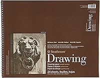Strathmore 400 Series Smooth Surface Drawing Pad 14x17 - Erasable Artist Sketchbook for Pencil, Pen, Ink & Markers