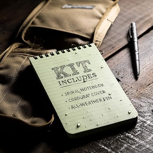 Miniatura 19 de Rite in the Rain Kit de cuaderno de espiral superior resistente a la intemperie de 4 x 6 pulgadas: cubierta de tela cordura bronceado, cuaderno